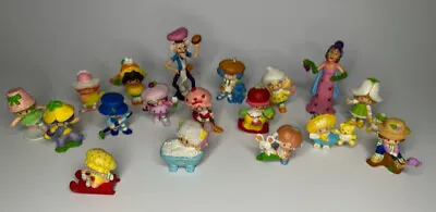 Vintage Strawberryland Miniatures Strawberry Shortcake Mini Figures Kenner Lot 3 • $135