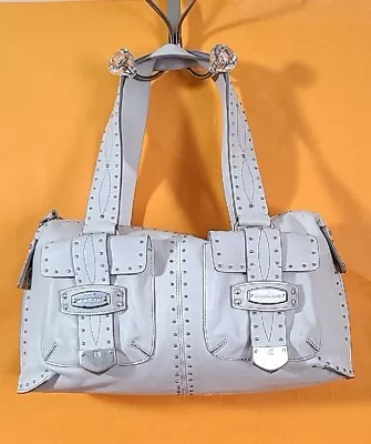 Michael Kors Astor Studded White  Leather Satchel Bag • $75