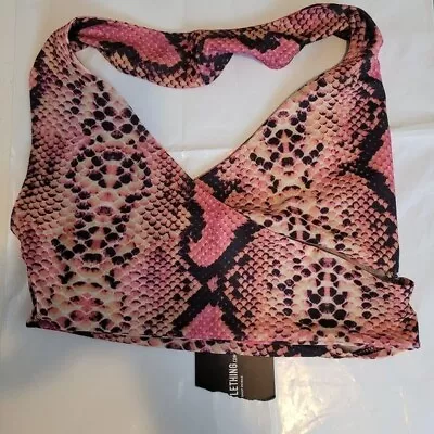 Pretty Little Thing Halterneck Bralet Size Small NWT • £12.84