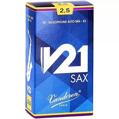 Vandoren V21 Alto Saxophone Reeds 2.5 • $41