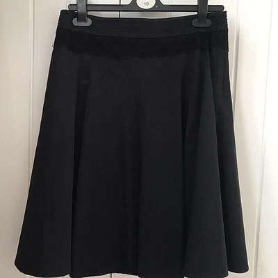 £2.99 • Buy Karen Millen Black Skirt With Net Underskirt And Lace Detail Size 10