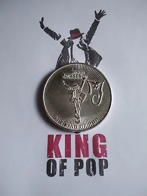 Michael Jackson Coin Made Sterling Silver 925-handicraftt • $219