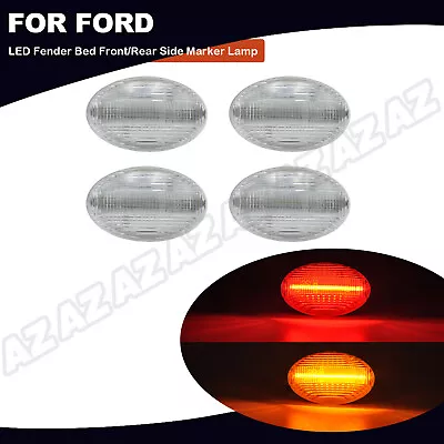 4pc LED Side Marker Light Lamp Amber+Red For Ford F350 F450 Superduty Dually Bed • $29.69