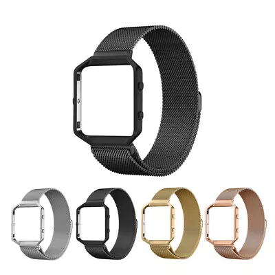 Watch Band Loop Strap For Fitbit Blaze Sports Metal Wristband +Frame Replacement • $26.99
