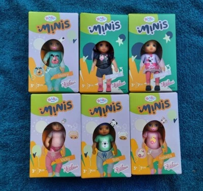 $26.83 • Buy 6 Baby Born Minis From Zapf Creations - Brand New/Factory Sealed  