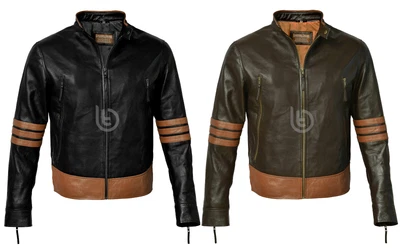 $107.99 • Buy X-men Wolverine Motorcycle Biker Brown Vintage Genuine Leather Jacket