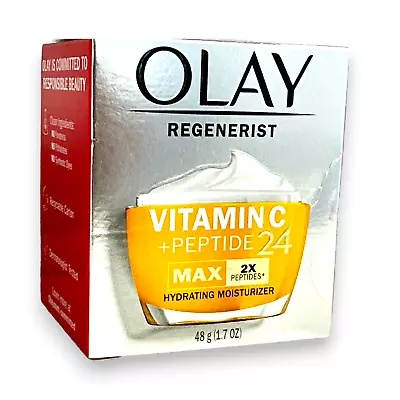 Olay Regenerist Vitamin C +Peptide 24 Max 2x Peptides Hydrating Moisturizer1.7oz • $15.95