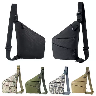 Concealed Tactical Storage Gun Holster Men's Right Shoulder Anti-theft Chest Bag • $13.89