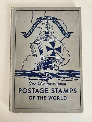 Vintage Stamp Collection - Original 1934 Album 100s Of Stamps/WWII/34 Countries • $45