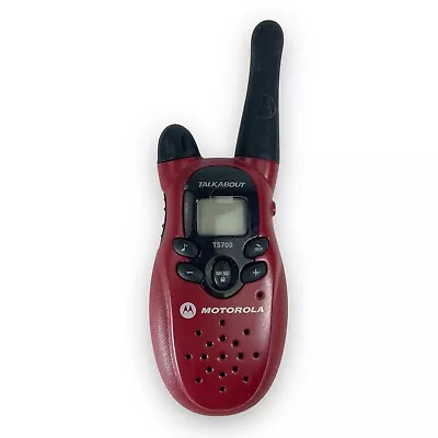 Motorola Talkabout T5700 Black & Red Portable Two-Way Radio Walkie Talkie • $9.73