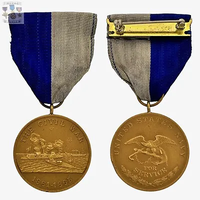 **rare** U.s. Navy Civil War Campaign Medal U.s. Mint Slot Brooch Wwii Contract • $399.99