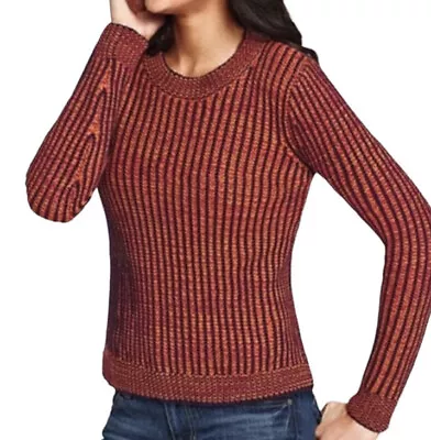Cabi Sweater Medium Striped Long Sleeve Open Ribbed Knit Style 891 • $15.59