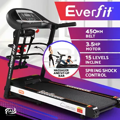 Everfit Treadmill Electric Auto Incline Home Gym Run Exercise Machine Fitness • $679.95