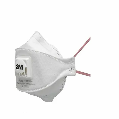 5 X 3M AURA 9332+  Face / Dust Mask FFP3 Valved Respirator Individually Sealed • £4.99