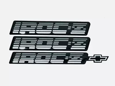 Car Rear Bumper Badge Rocker Panel Emblem Silver For Chevy Camaro IROC-Z 82-92 • $80.42