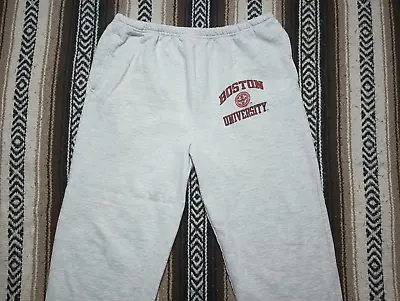 $48.99 • Buy 80s 90s Boston University Sweatpants Vtg Champion XL College Sweats Alumni Pants