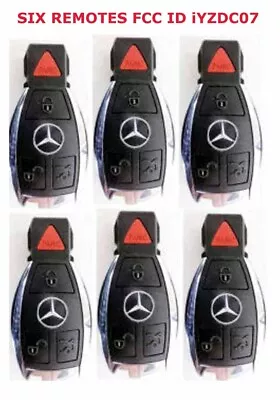 OEM LOT 6 MERCEDES BENZ MBZ SMART KEY REMOTES 4 BUTTON KEYLESS GO FOBS IYZDC07 • $49.99