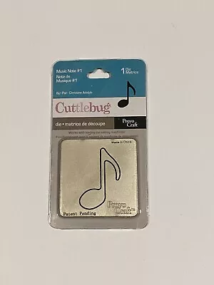 Cuttlebug Die Cutter MUSIC NOTE 1 37-1419 • £3