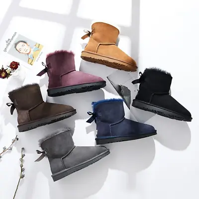 $34.95 • Buy 【SALE】Ever UGG Mini Women Boots With Bailey Bow