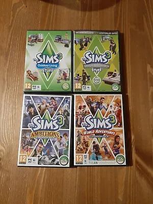 £14.99 • Buy The Sims 3 Expansion Pack Bundle Base Game Plus 4 Expansions Including Ambitions
