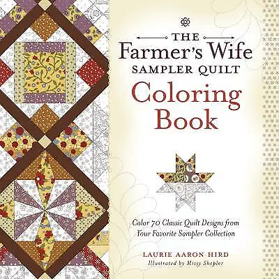 The Farmers Wife Sampler Quilt Coloring Book Color • £11.16