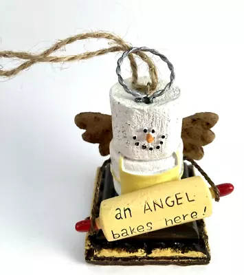 The Original S'Mores Angel Bakes Here Christmas Ornament Midwest Of Cannon Falls • $7.80