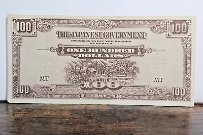 1942 Japanese Government $100 Dollar Note WWII Free Shipp • $60.33