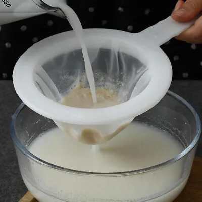 £4.89 • Buy Kitchen Ultra-fine Mesh Strainer Kitchen Nylon Mesh Filter Spoon For Soy Milk&