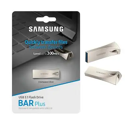 Samsung Bar Plus 32GB 64GB 128GB 256GB USB 3.1 Flash Drive Memory Pen Drive • $48.95