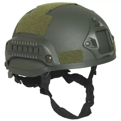 Mil-Tec US Combat Helmet 2002 Mich Padded Head Protection Railed NV Mount Olive • $106.95