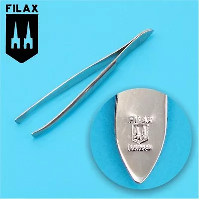 *WHOLESALE!* 12X! NEW FILAX 3-1/8  SLANTED Tweezers *Made In Germany*  • $9.97