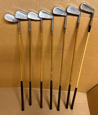 Vintage 1930's Spalding Registered Robert T. Jones Jr Iron Set Lot Of 8 • $99.99