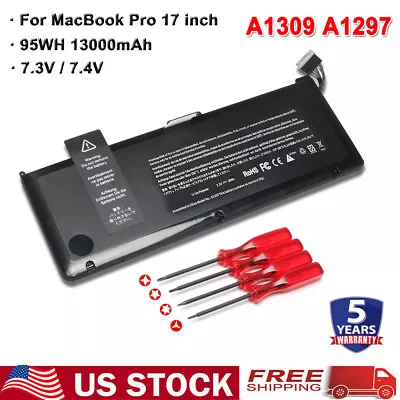 NEW A1309 Battery For Apple MacBook Pro 17  A1297 Early 2009 Mid 2009 2010 NEW • $36.80