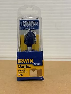 IRWIN Marples 9/16” V-Groove Router Bit 1901030. BRAND NEW • $9.99