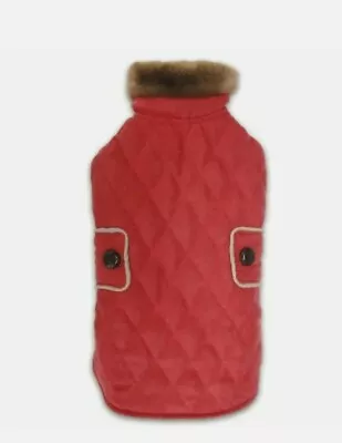 Zack & Zoey Elements Derby Quilted Coat Jacket VEST SUEDE Lined RED MEDIUM NWT • $15.22