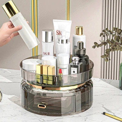 £11.94 • Buy UK 360 Rotating Makeup Organiser Cosmetic Storage Box Perfume Display Stand Case