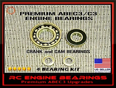 OS Engine 4 Stroke 40 FS SURPASS BEARINGS Engine BEARINGS ABEC3c3 RC OS FS40 Old • $7.55