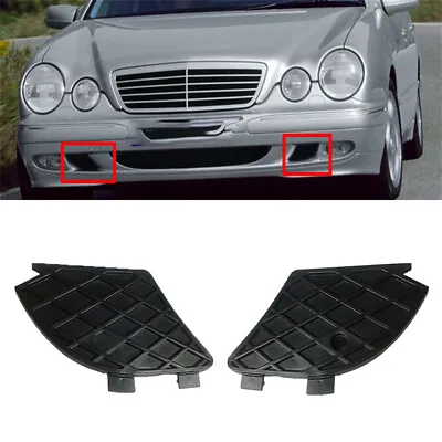 2pcs Front Bumper Fog Light Grill Cover For Mercedes E-Class W210 E320 1999-2003 • $15.74