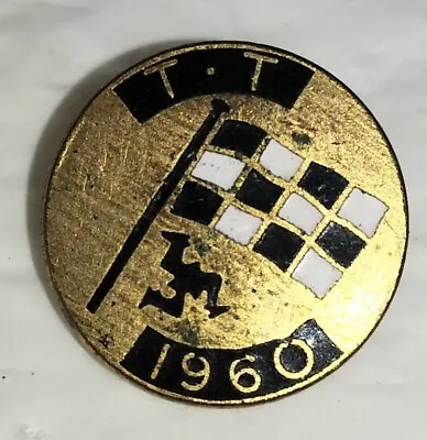 £39.99 • Buy 1960 ISLE OF MAN IOM TT MOTORCYCLE MANX RACING LAPEL PIN Badge Original 