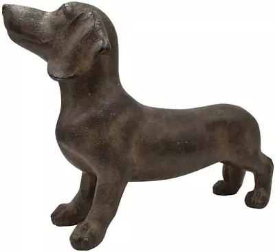 Doggyland Collection 8  Standing Dachshund Dog Decoration Copper Rust Effect A • $65.14