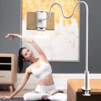 £9.55 • Buy Heavy Duty Aluminum Gooseneck Lazy Tablet IPad Holder Stand Cellphone Desk Mount