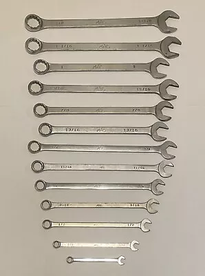 MAC Tools 13-Piece 12 Point/ Open End Extra Long Combination SAE Wrench Set/Lot • $125