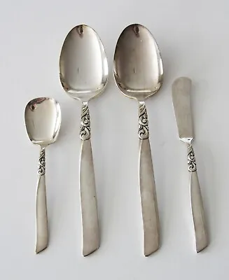 Oneida Community SOUTH SEAS Silverplate TABLESPOONS SUGAR BUTTER 1955 • $29.95