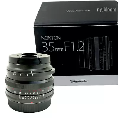 New VOIGTLANDER Nokton 35mm F1.2 FUJIFILM X Mount Lens  • $446.65