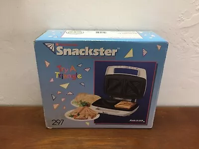 Toastmaster Snackster Snack N’ Sandwich Maker Model 297 Vintage - Sealed • $49.95