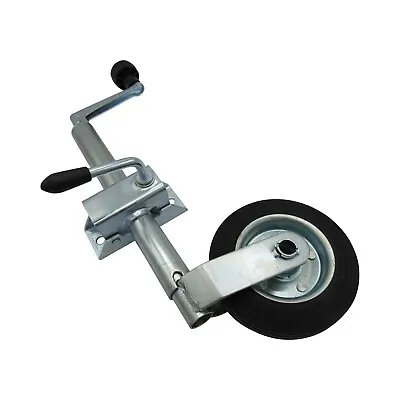 Heavy Duty Caravan Jockey Wheel & Clamp 34MM (Trailer Metal Rim Wind Up Handle) • £21.50