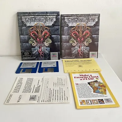 Shadowgate Mindscape Macintosh 512K MAC II MAC SE Big Box Complete W/ Inserts  • $128.95