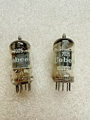 MULLARD 7025 12AX7 ECC83 Matching Pair Low Noise Tubes Blackburn UK • $200