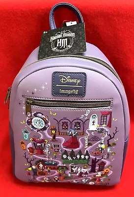 NEW Loungefly Disney The Haunted Mansion Map Mini Backpack Ghosts - NWT • $124.99