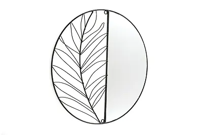 Synergy Metal Wall Leaf Mirror 50cm • £29.27